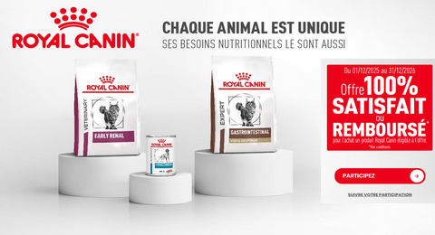 Offre de Remboursement Royal Canin Votre Produit Royal Canin Satisfait ou 100% Remboursé
