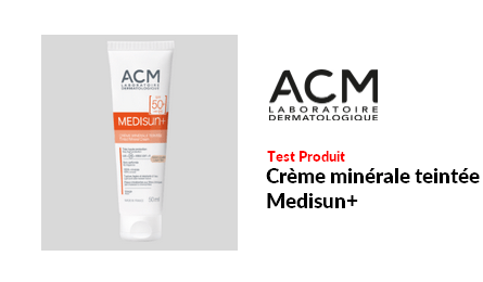 Test Produit ACM Laboratoire Dermatologique Crème minérale teintée Medisun+