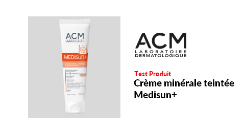 Test Produit ACM Laboratoire Dermatologique : Crème minérale teintée Medisun+