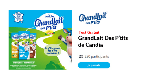 Test Produit Candia : GrandLait Des P’tits