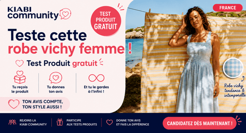 Test Produit Kiabi Robe Vichy Femme