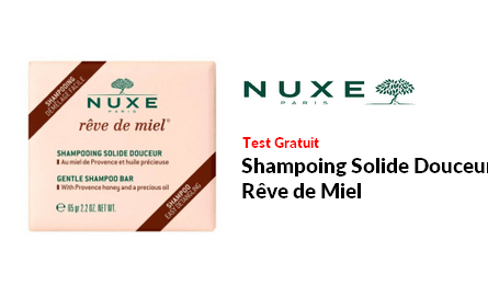 Test Produit NUXE Shampoing Solide Douceur Rêve de Miel