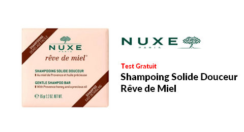 Test Produit NUXE : Shampoing Solide Douceur Rêve de Miel