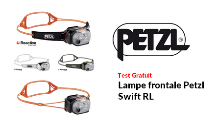 Test Produit PETZL Lampe frontale Petzl Swift RL