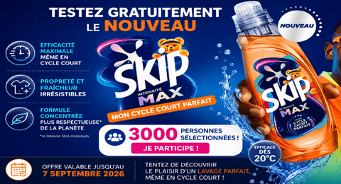 Test Produit Skip Lessive Skip Mon Cycle Court Parfait