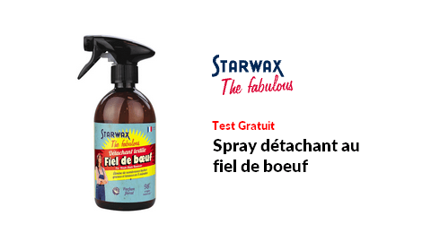Test Produit Starwax The Fabulous : Spray détachant au fiel de bœuf