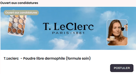 Test Produit T.LeClerc Paris : Poudre libre dermophile (formule soin)
