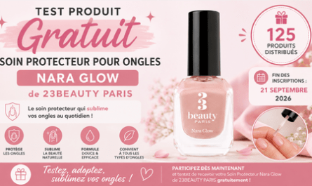 Test produit 23BEAUTY PARIS : Soin protecteur pour ongles Nara Glow