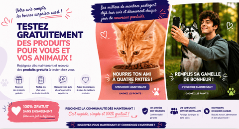 Tests Produits Home Tester Club : Produits pour Chiens et Chats à Tester