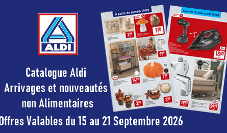 Aldi Catalogue Valable du 15 au 21 Septembre 2026