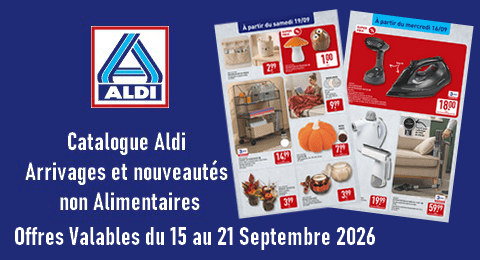 Aldi Catalogue Valable du 15 au 21 Septembre 2026