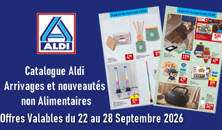 Aldi Nouveau Catalogue Valable du 22 au 28 Septembre 2026