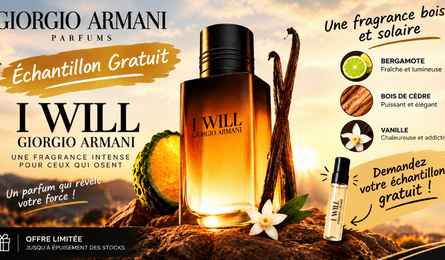 Échantillon Gratuit Parfum I Will de Giorgio Armani