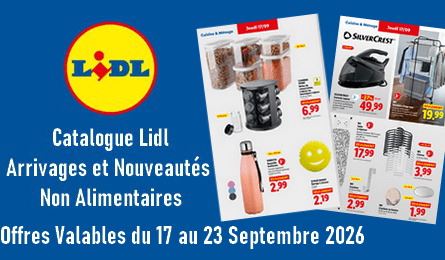 Lidl catalogue valable du 17 au 23 septembre 2026
