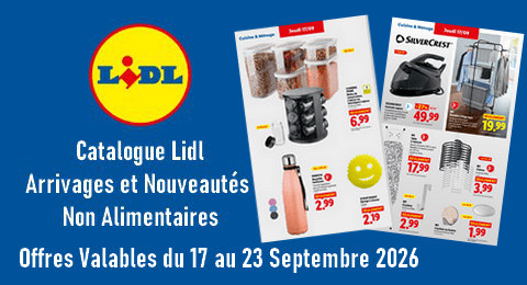Lidl catalogue valable du 17 au 23 septembre 2026