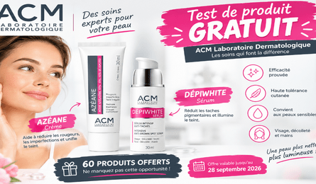 Test Produit ACM Laboratoire Dermatologique Dépiwhite Sérum et Azéane Crème