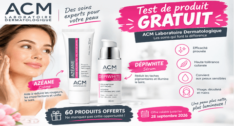 Test Produit ACM Laboratoire Dermatologique Dépiwhite Sérum et Azéane Crème