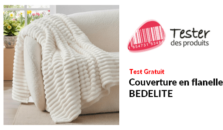 Test Produit BEDELITE Couverture en flanelle BEDELITE