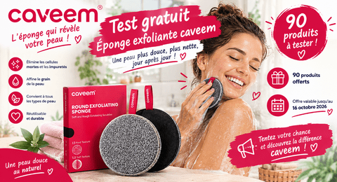 Test Produit Gratuit Caveem : Éponge exfoliante Caveem