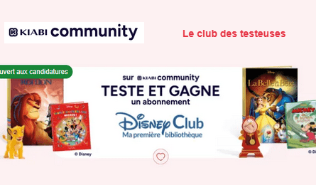 Test Produit Kiabi Community Disney Club, Ma première bibliothèque