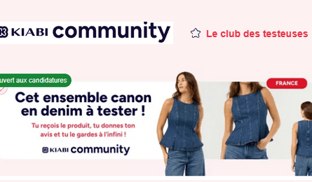 Test Produit Kiabi Ensemble en jean blouse sans manches et jean barrel taille haute