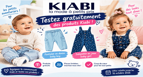 Test Produit Kiabi : Pantalon jogging en denim et salopette en jean aux motifs de fleurs blanches