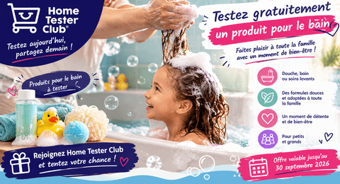 Test gratuit Home Tester Club Produit pour le bain à tester