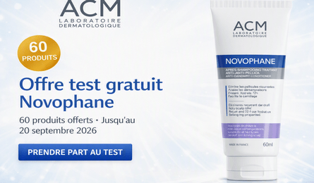 Tests Produit ACM Laboratoire Dermatologique Novophane Après-Shampooing traitant anti pelliculaire