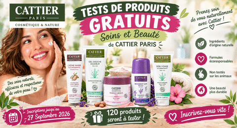 Tests Produits CATTIER Paris : 120 Produits soins et beauté à Tester